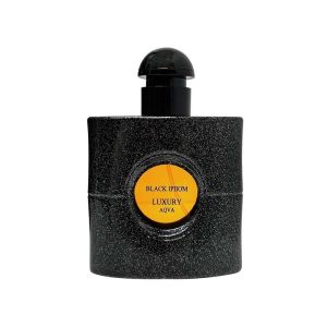 ادکلن زنانه لاکچری آکوا | Luxury Aqua مدل بلک اوپیوم (الهام گرفته از ایوسن لارن) مناسب برای بانوان شیک‌پوش و خاص‌پسند با رایحه گرم و شیرین حجم 50 میلی‌لیتر