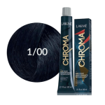 رنگ مو کروما فاقد آمونیاک و PPD لاکمه شماره 1/00 حجم 60 میل CHROMA AMMONIA-FREE black