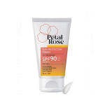 کرم ضد آفتاب بی رنگ پتال رز spf90  مناسب پوست خشک حجم 50 میلی لیتر _ Petal Rose