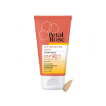 کرم ضد آفتاب رنگی بژ طبیعی پتال رز spf90  مناسب پوست خشک حجم 50 میلی لیتر _ Petal Rose