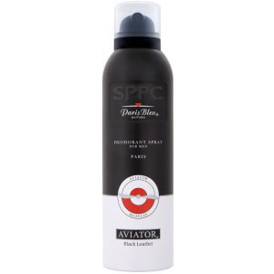 اسپری خوشبوکننده بدن پاریس بلو | Paris Bleu مدل Aviator Black مناسب برای آقایان با رایحه مردانه حجم 150 میلی‌لیتر