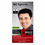 رنگ موی مردانه بدون آمونیاک های اسپیدی | Hi-Speedy شماره 5 رنگ قهوه ای تیره مناسب برای پوشش سریع موهای سفید آقایان حجم 50 میلی‌لیتر