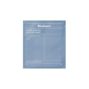 ماسک صورت آبرسان و ترمیم‌کننده بایودنس | Biodance مدل Hydro Cera-Nol Real Deep مناسب برای تسکین و تقویت سد دفاعی پوست بسته 1 عددی