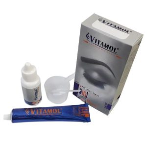 کیت رنگ ابرو ویتامول | Vitamol مدل CH1 مناسب برای رنگ کردن و حالت‌دهی ابرو