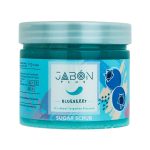 اسکراب شکری لایه‌بردار بلوبری ژبن پلاس | Jabon Plus مناسب برای انواع پوست جهت افزایش درخشش و لطافت حجم 450 میلی‌لیتر