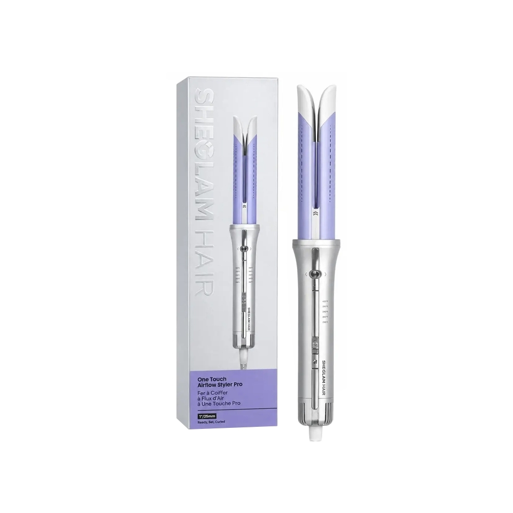 فر کننده مو شیگلم | Sheglam مدل One Touch Airflow Styler Pro مناسب برای حالت‌دهی آسان و ایجاد فرهای طبیعی سایز 25