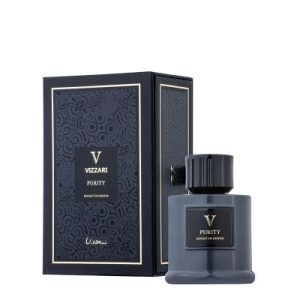 ادکلن مردانه و زنانه ویزاری | VIZZARI مدل V Purity رایحه گنی مید باروس مناسب برای استفاده مشترک آقایان و بانوان حجم 100 میلی‌لیتر