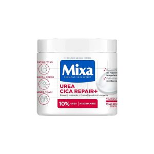 کرم کاسه ای ترمیم کننده قوی اوره 10% میکسا | Mixa مناسب برای پوست خیلی خشک و آسیب‌دیده حجم 400 میلی‌لیتر
