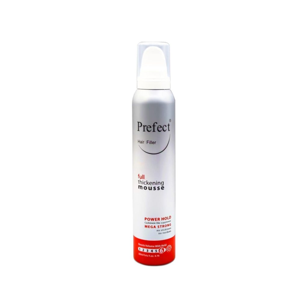موس مو حالت دهنده و نگهدارنده فوق قوی پرفکت هیرفیلر | Perfect Hairfiller شماره 6 مناسب برای حالت دهی و تثبیت طولانی مدت مو حجم 200 میلی‌لیتر