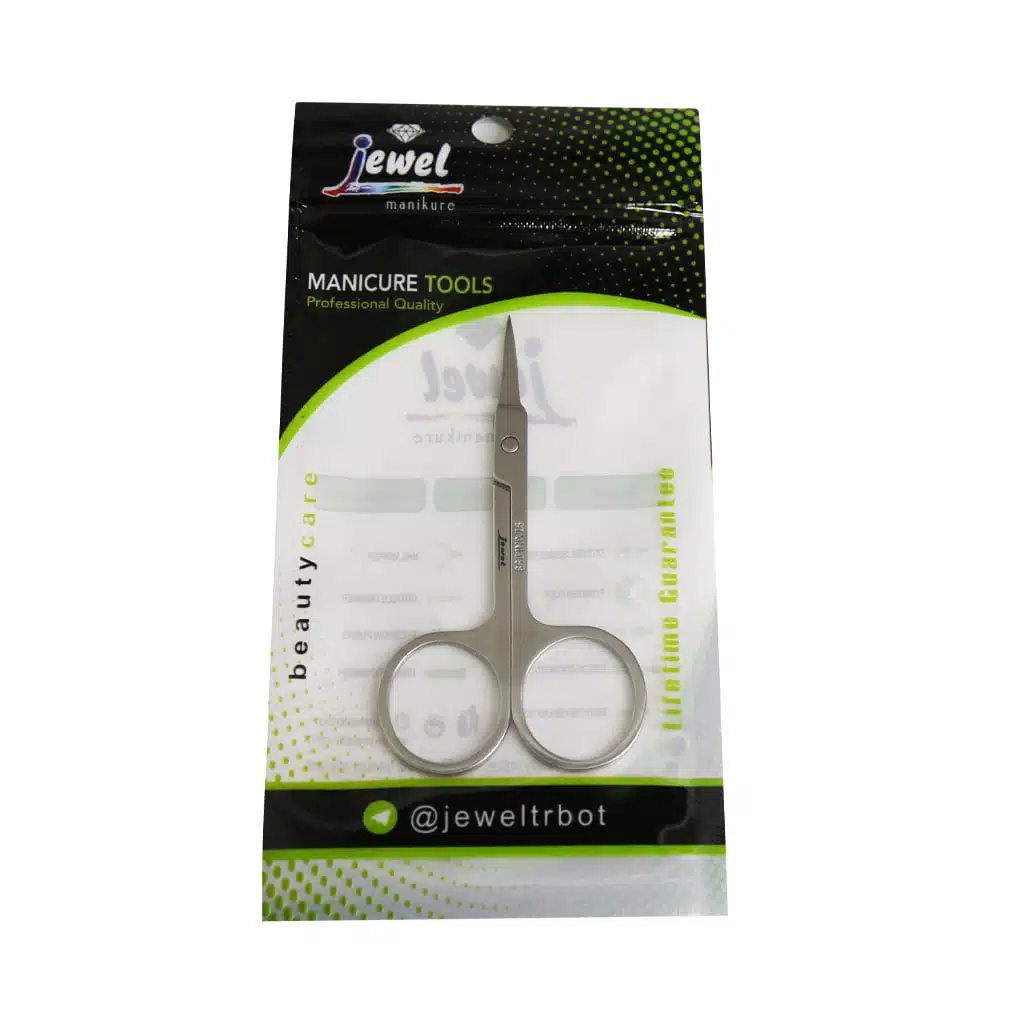 جیول قیچی ابرو تیتانیوم سرکج سلفون  GSS-302A