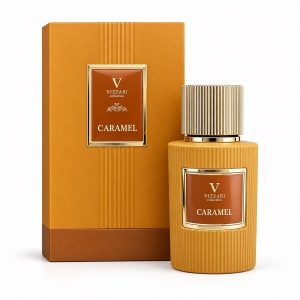 ادکلن زنانه ویزاری فرانسه کارامل CARAMEL VIZZARI حجم 100 میل (رایحه مشابه کایالی یام بوجی مارشمالو 81)