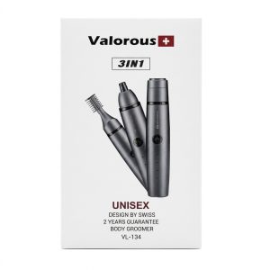 موزن اصلاح حرفه‌ای شارژی چندکاره صورت، ابرو و بینی ولوروس | Velorous مدل VL134 مناسب برای اصلاح دقیق و بدون درد زنانه و مردانه