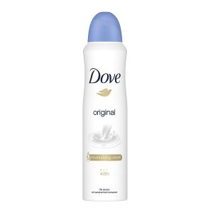 اسپری دئودرانت بدن 48 ساعته داو | Dove مدل اورجینال مناسب برای انواع پوست و جلوگیری از بوی نامطبوع حجم 250 میلی‌لیتر