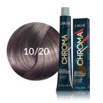 رنگ مو کروما فاقد آمونیاک و PPD لاکمه شماره 10/20 حجم 60 میل CHROMA AMMONIA-FREE violt platinum blonde