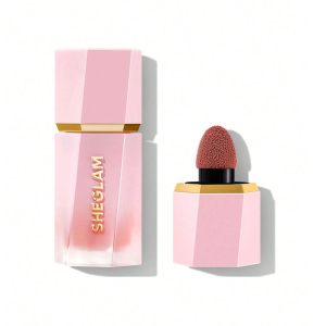رژگونه مایع شیگلم | SHEGLAM مدل COLOR BLOOM LIQUID BLUSH cutie piel مناسب برای انواع پوست با ماندگاری بالا و جلوه طبیعی حجم 5.2 میلی‌لیتر