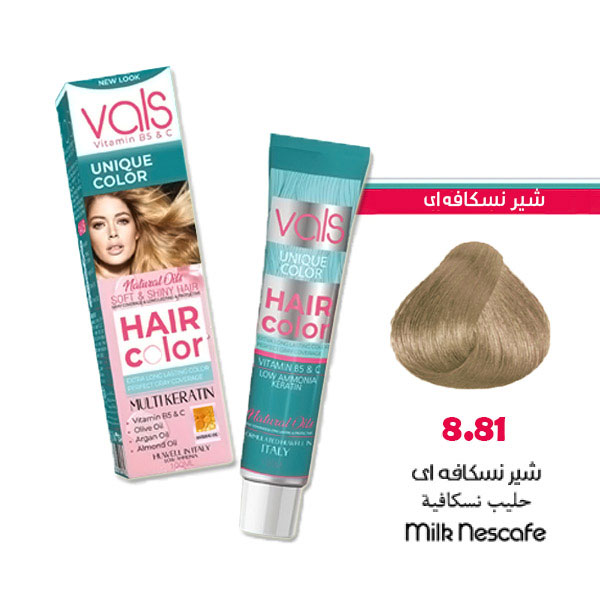 رنگ مو والس مولتی کراتین شماره 8.81