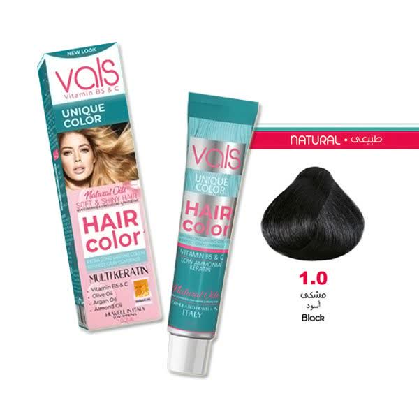 رنگ مو والس مولتی کراتین شماره 1.0حجم 100 میل | Vals Multi Keratin Hair Color