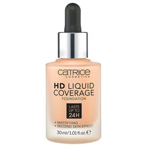 CATRICE HD Liquid Coverage Foundation, NUDE BEIGE color, number 032