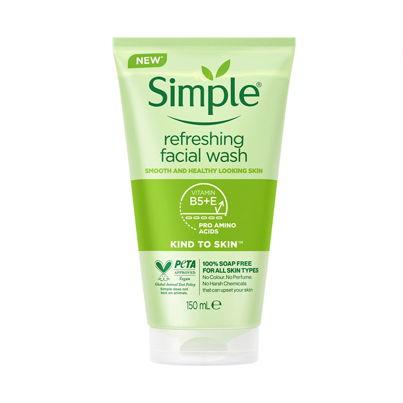 SIMPLE Refreshing Facial Cleansing Gel, 150 ml