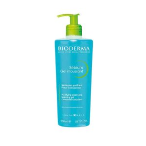 Bioderma Sebium Purifying Foaming Gel for Oily and Combination Skin, 500 ml