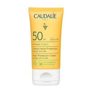 کرم ضد آفتاب بدون رنگ SPF 50 کدلی / Caudalie مدل Vinosun مناسب برای انواع پوست و محافظت در برابر آفتاب حجم 50 میلی‌لیتر